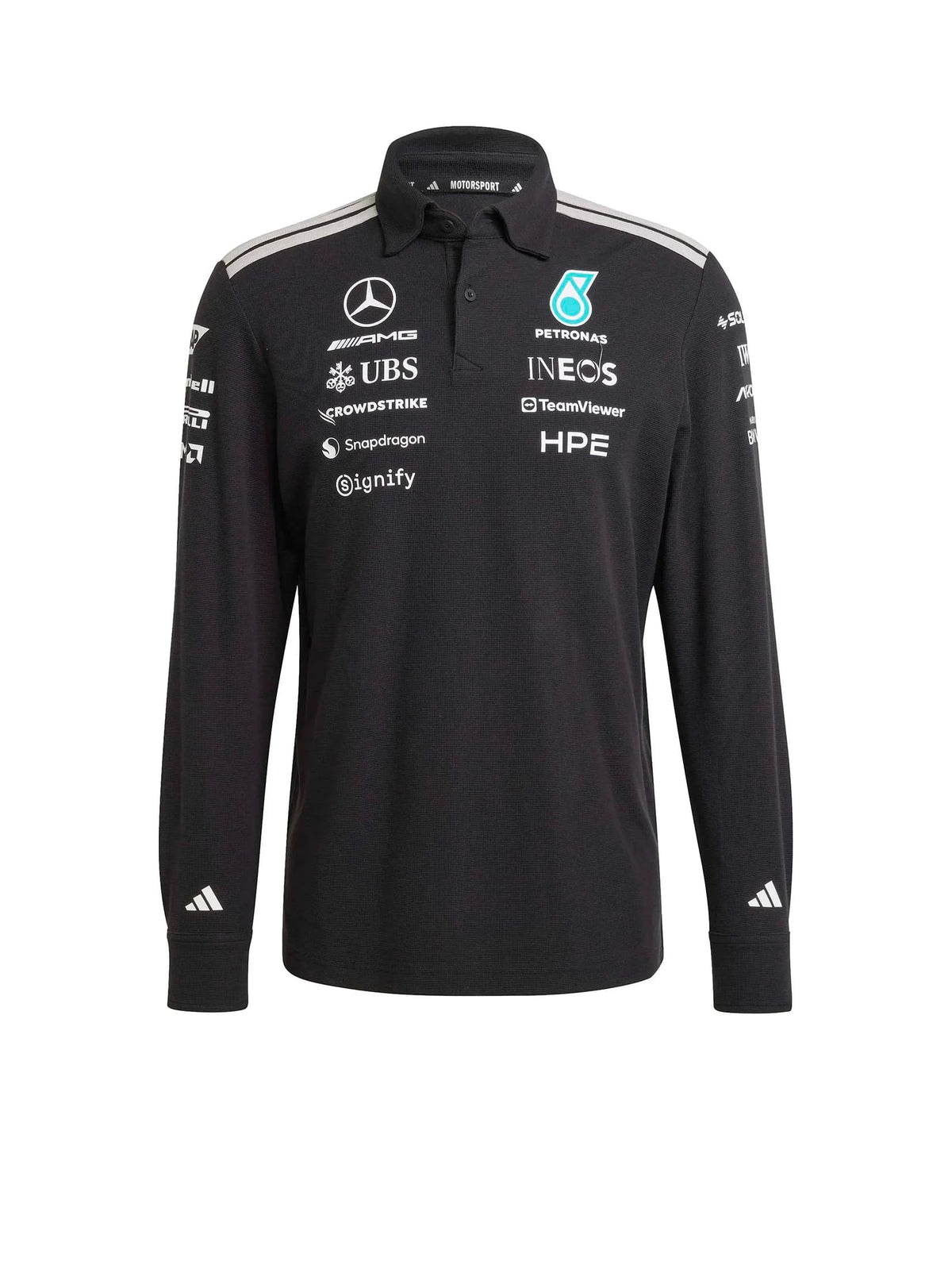 Polo team manga larga Mercedes AMG Petronas 2026