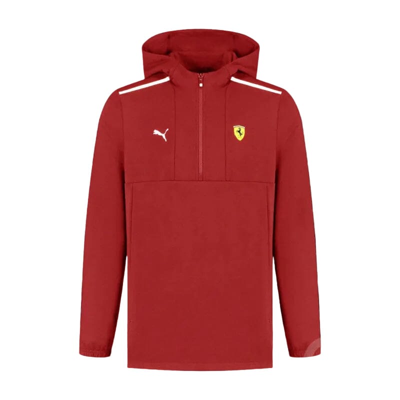 FERRARI FANWEAR 1/4 ZIP SWEAT ROJA