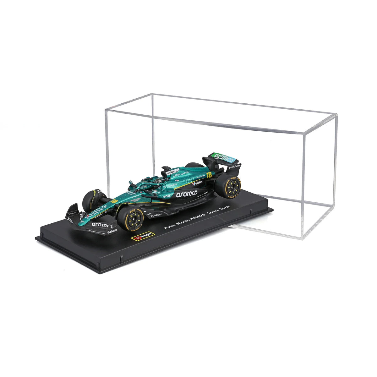 1:43 Race Formula Aston Martin AMR25 w/ driver (2025) Stroll #18