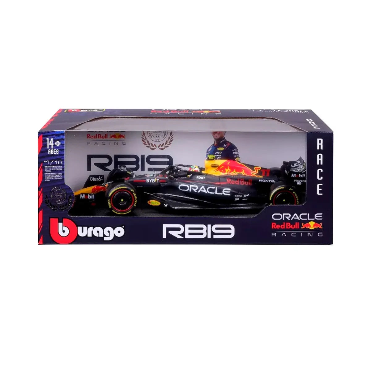 1:18 Race Oracle Red Bull Racing RB19 (2023) w/driver