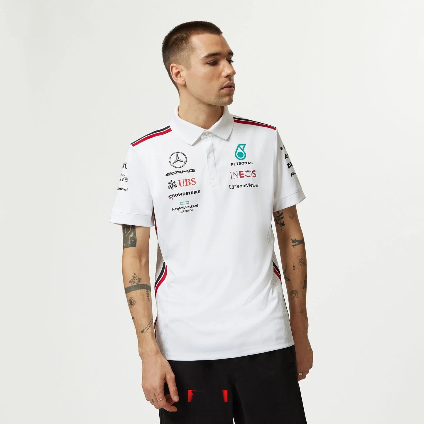 MAPF1 RP MENS POLO WHITE