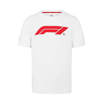 F1 FW MENS LARGE LOGO TEE WHITE