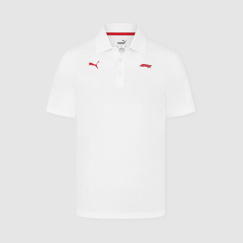 F1 Logo Polo White