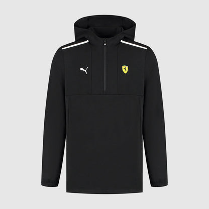 FERRARI FANWEAR 1/4 ZIP SWEAT NEGRA