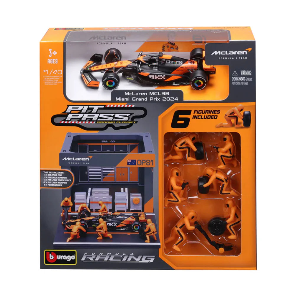 1:43 McLaren MCL38 Pit Pass (2024) PIASTRI #81