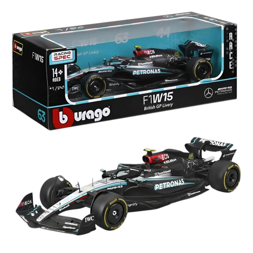 1:24 Auto Coleccionable F1 Mercedes Amg W15 (2024) Russell #63