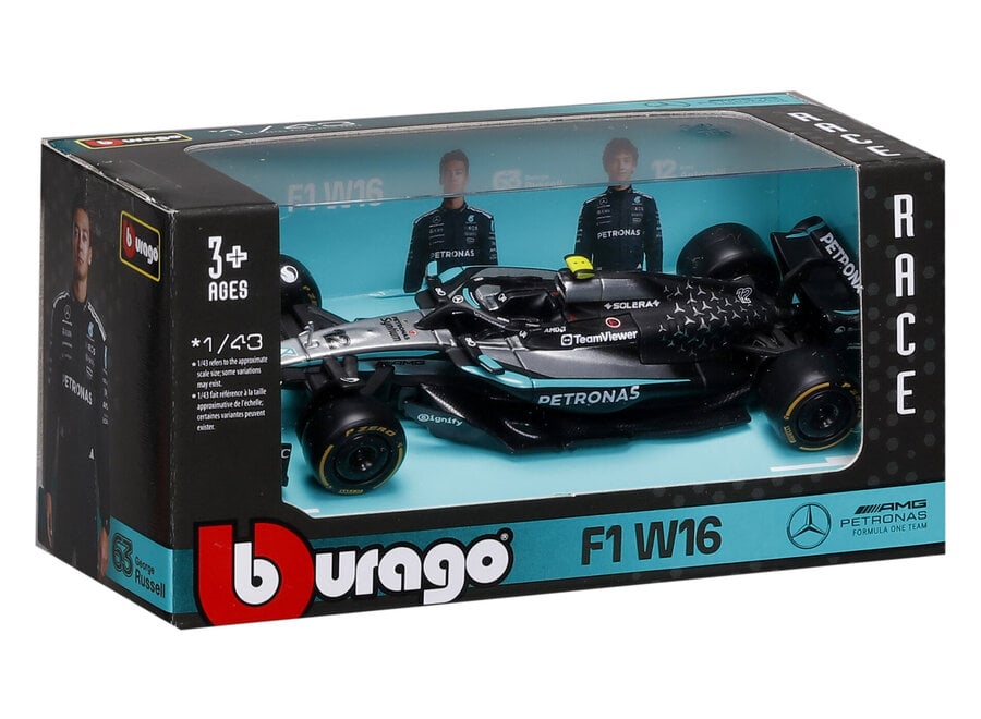 1:43 Mercedes-AMG W16 w/helmet (2025) Antonelli #12
