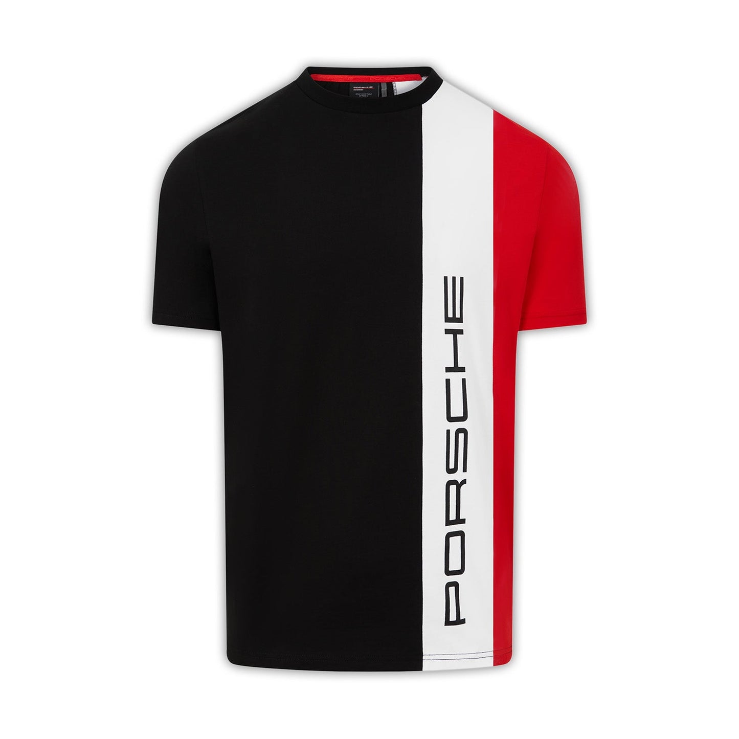 Playera Negra a Rayas Porsche